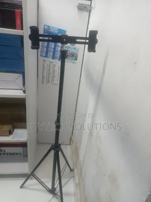 Tripod Stand With Two Phone Holders