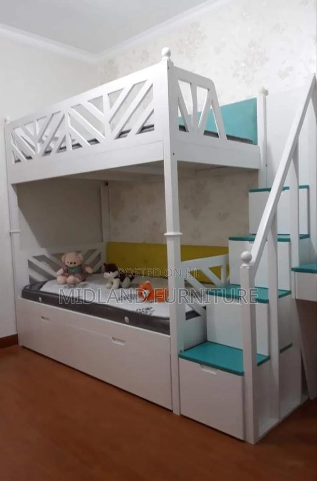 Double Decker Bed / Bunk Beds With Stairs - main view