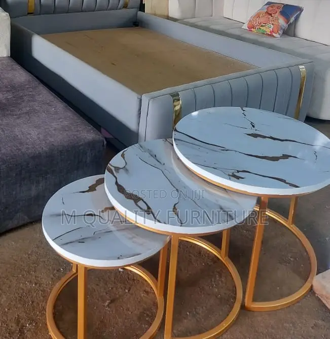 Golden Classy Modern Quality Nesting Table Sets