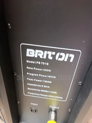 Briton Ps-701g 15inch Plastic Speaker