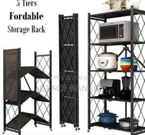 5tier Foldable Kitchen Storage Rack