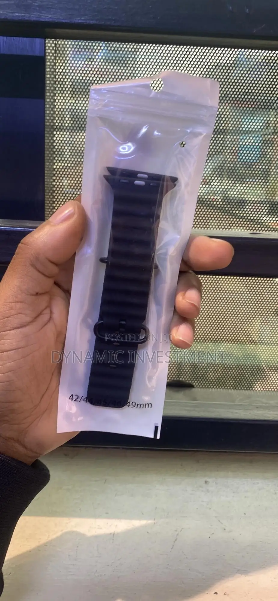 Iwatch Ultra 49mm Black Band/Strap - Black Titanium Finish
