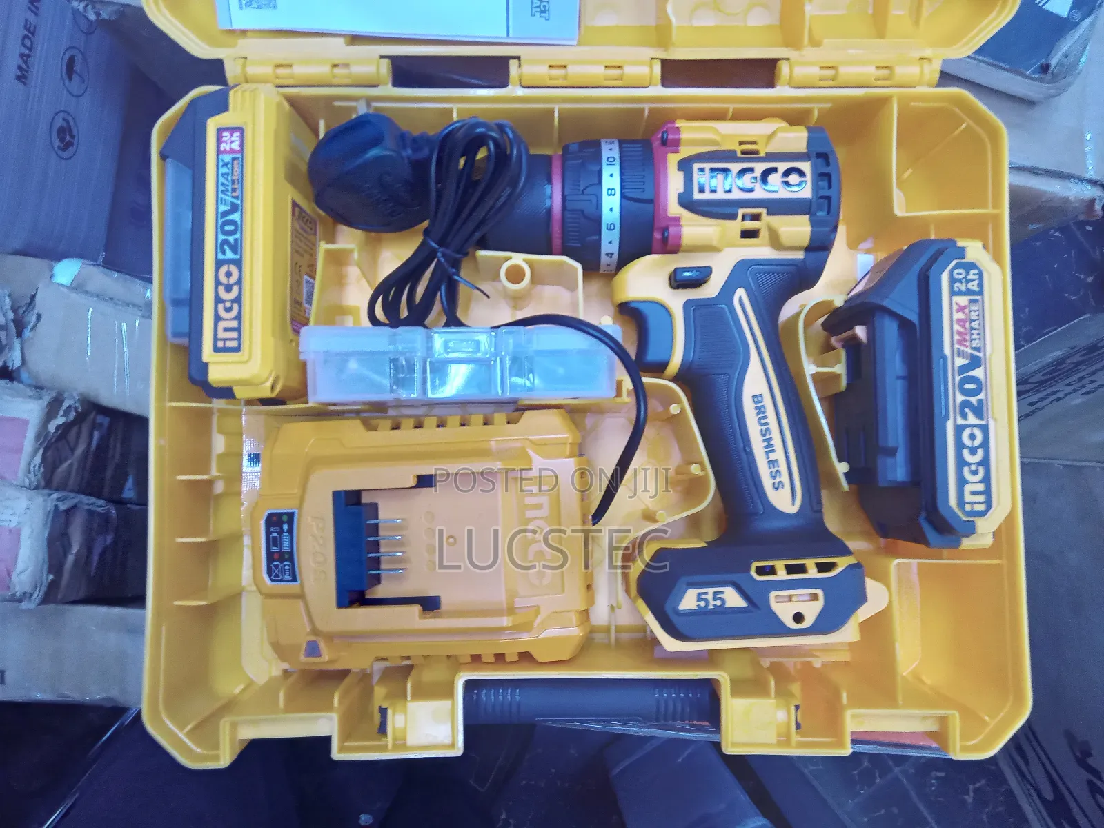 20v Ingco Compact Cordless Brushless Impact Drill