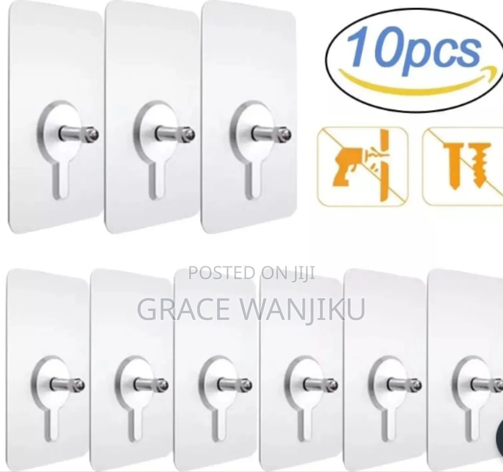 10 Piece Adhesive Screw Stickers