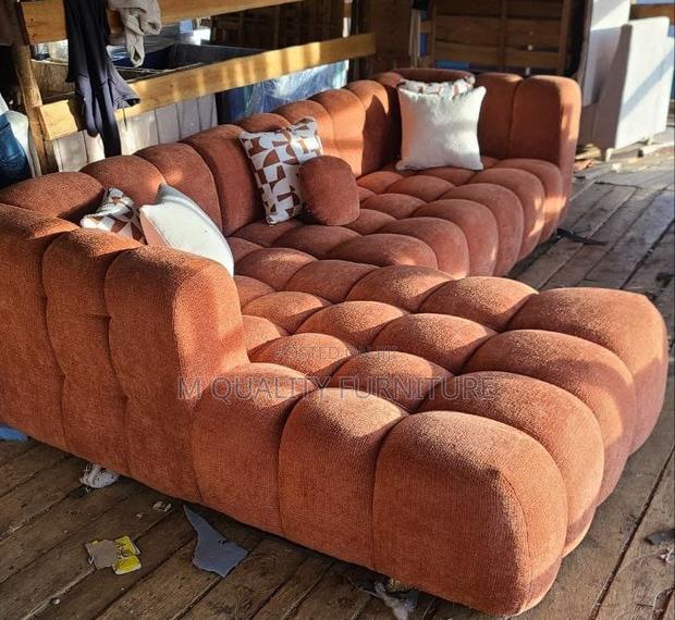 6 Seater Patterned Sofa - main view
