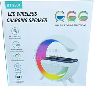 Wireless Charger Led Atmosphere Lamp Bluetooth Speaker