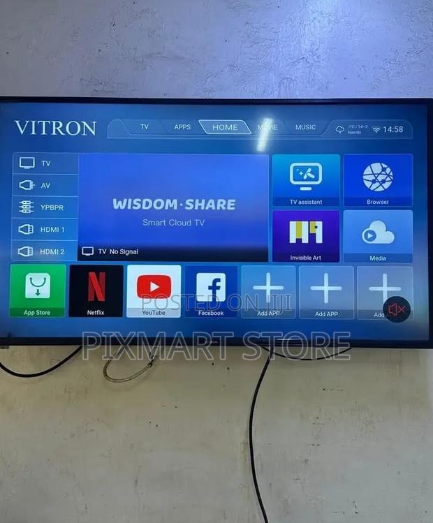 Vitron 43" Smart Tv With Usb, Hdmi Wifi Connectivity - thumbnail 3