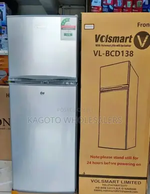 138l Volsmart Double Door Refrigerator (Silver) Vf/138l
