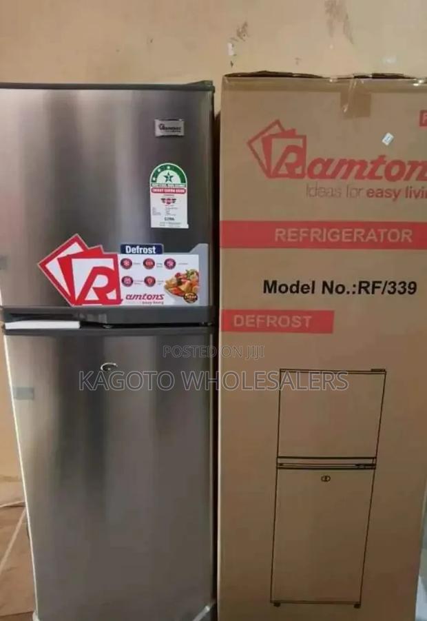 Ramtons 138litres Double Door Refrigerator (Grey) RFR/138l
