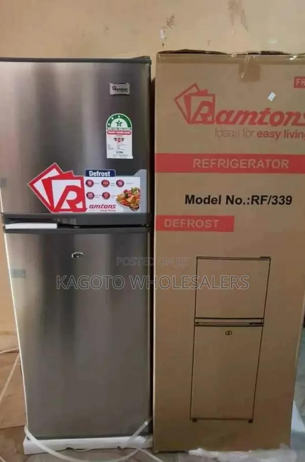 Ramtons 138l Double Door Refrigerator (Grey) RFR/138l