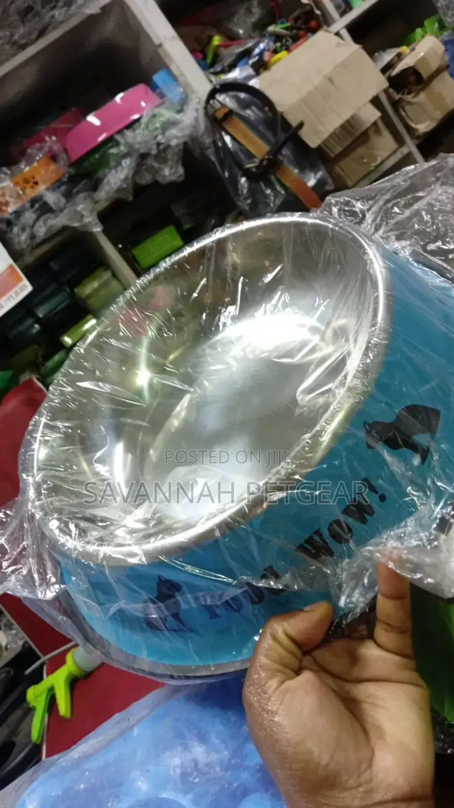 Anti-Tip Stainless Steel Pet Bowl Cat Dog Food Basin - X L Sizes