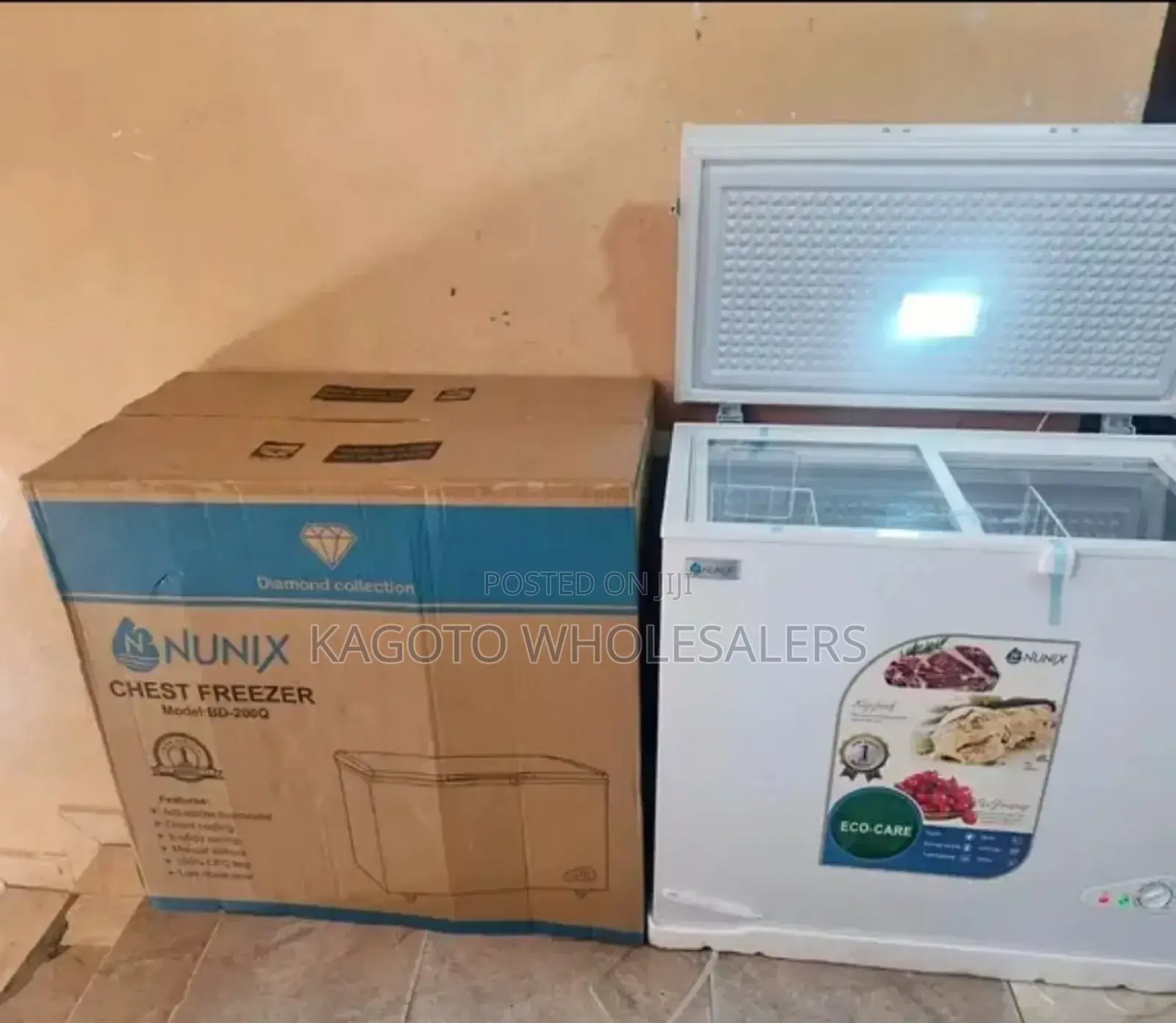 Nunix 200l Chest Deep Freezer (White) N/200lf