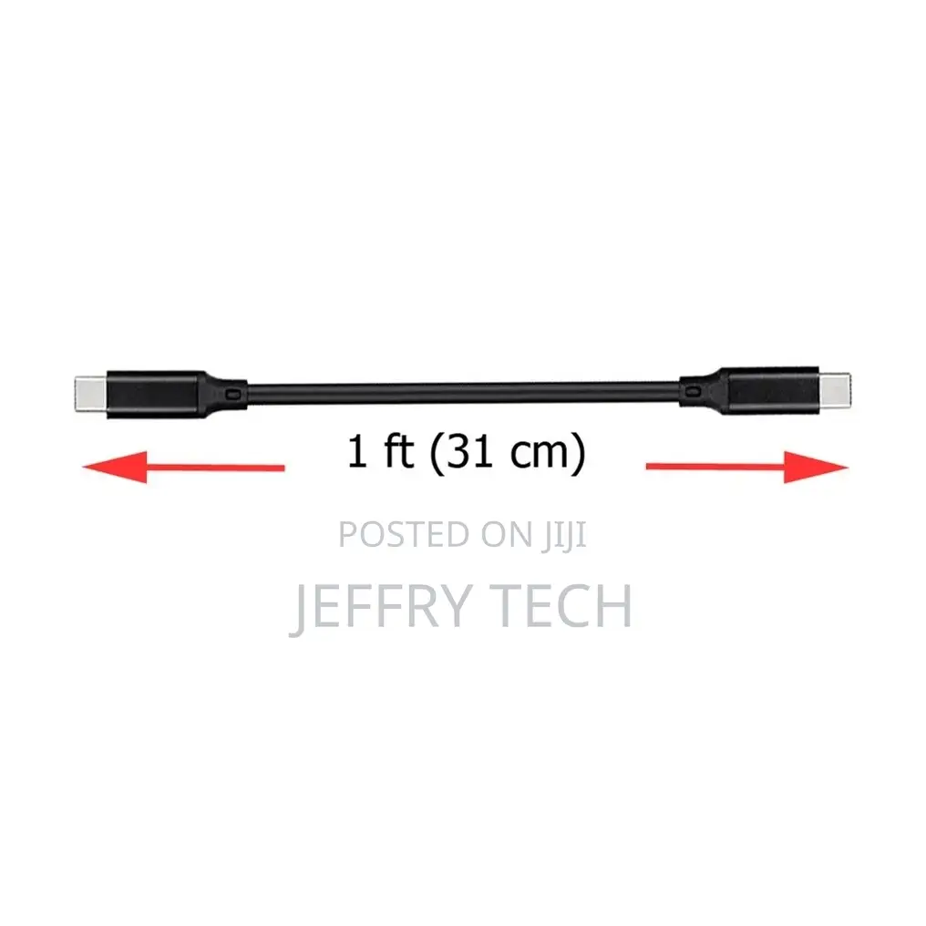 Pd Fast Charge 1ft Short Usb-C Cable Cord