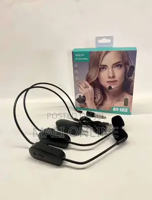 2-pack Wireless Headset Microphones Dual Head-worn Mics