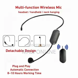 2-pack Wireless Headset Microphones Dual Head-worn Mics