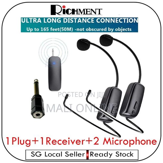 2-pack Wireless Headset Microphones Dual Head-worn Mics - thumbnail 10