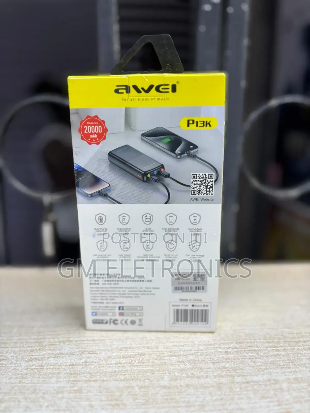 22.5w Powerbank 20000mah Fast Charging - 3 Charging Ports.