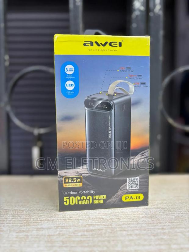 50000mah 22.5w Fast Charging Powerbank With 4 Charging Ports
