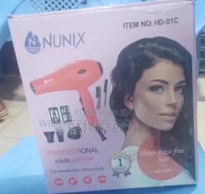 Nunix Hd-01c Blow Dry Hair Dryer With Accessories