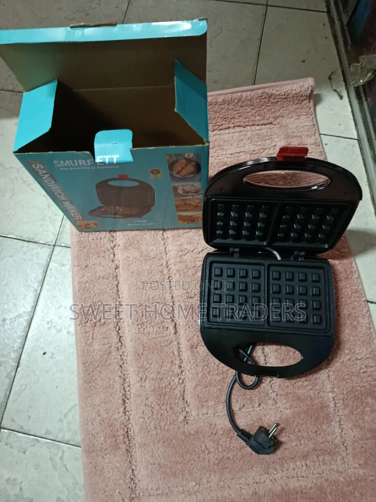 Smurfett Waffle Maker 2 Slot