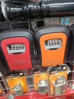 Metallic Keylock Box Red /Orange