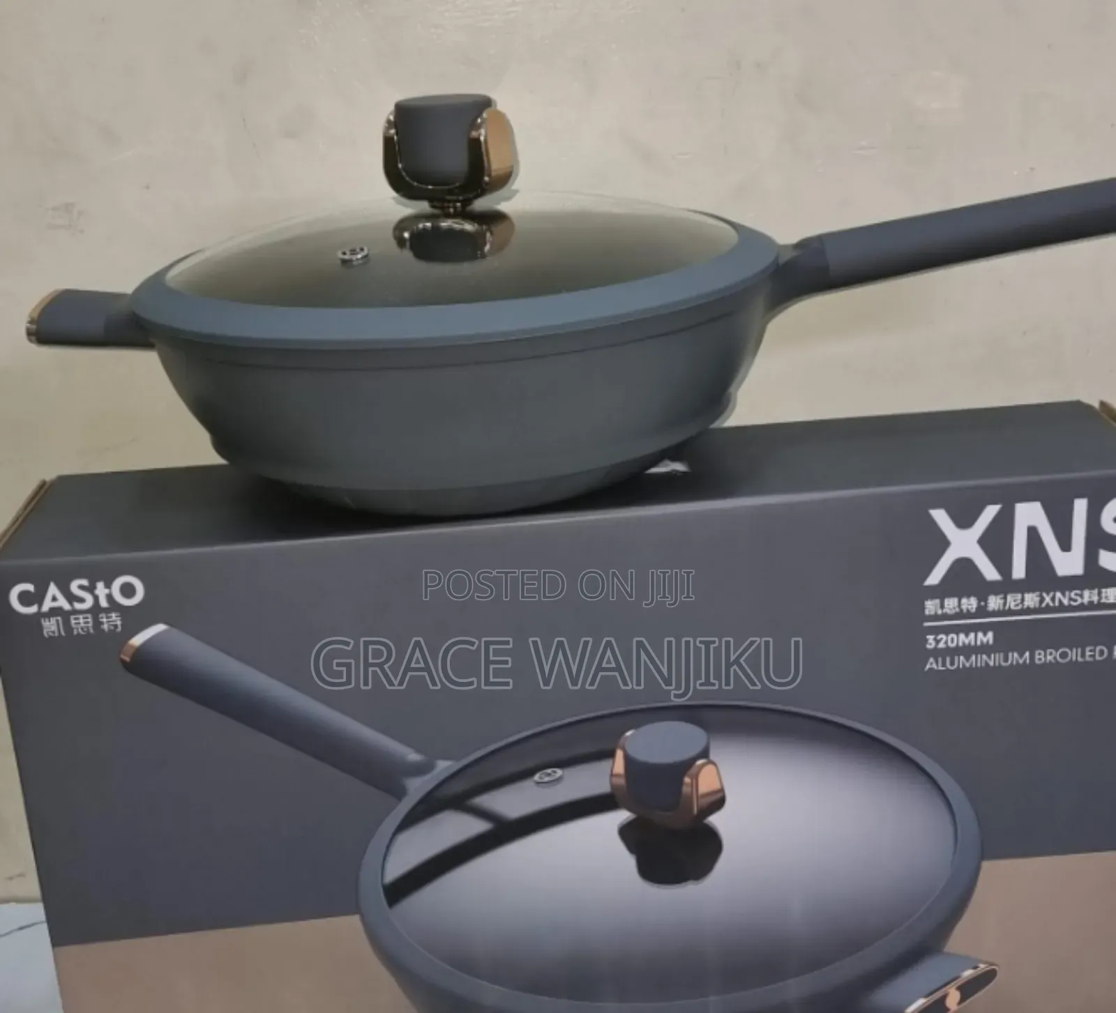 Casto Xns 320mm 6litre Nonstick Aluminium Broiled Pan
