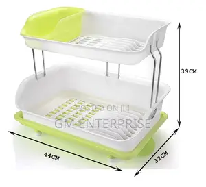 Two Layer Dish Rack Dish Drainer.