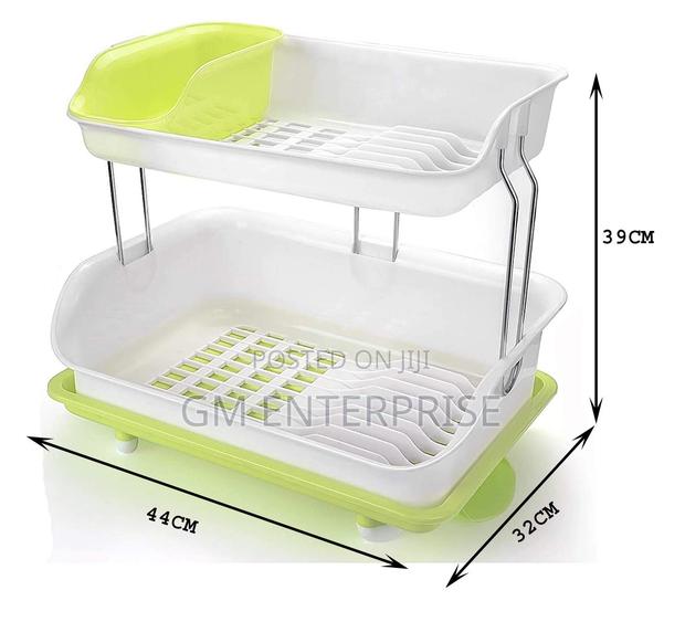 Two Layer Dish Rack Dish Drainer.