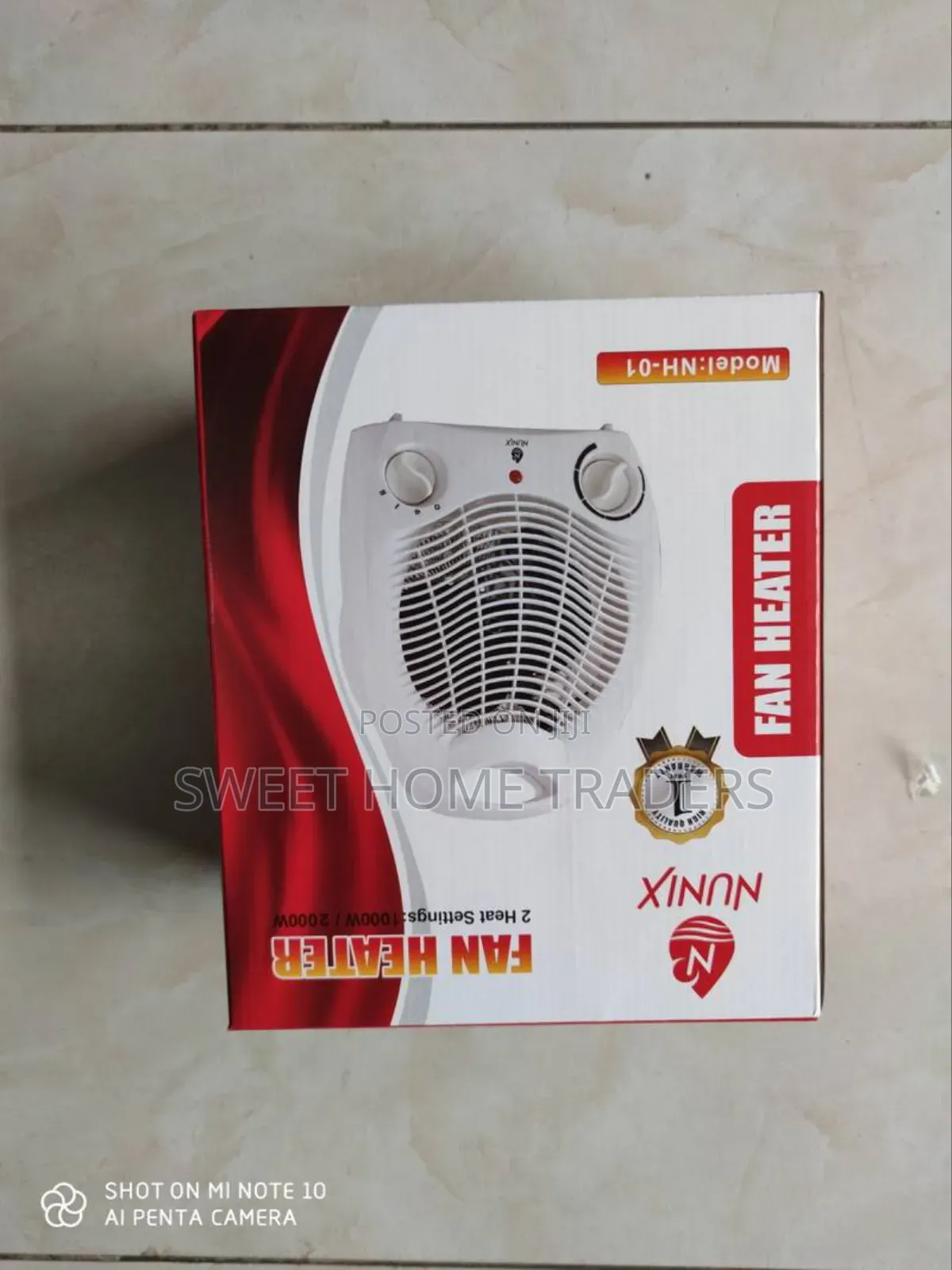 Nunix Fan Room Heater 1000w/2000w