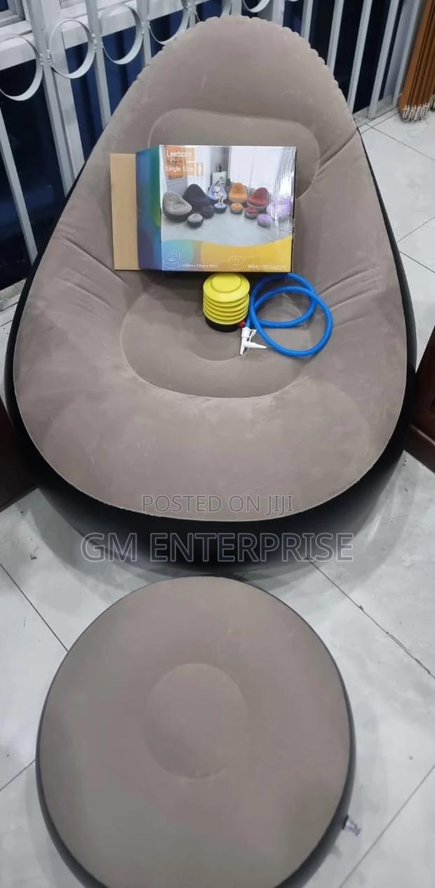 2in1 Inflatable Sofa +Foot Stool +Manual Pump - main view