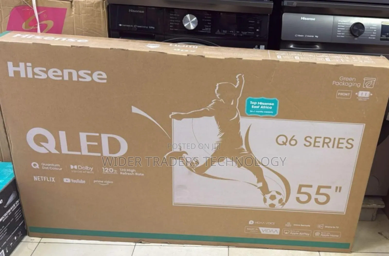 Hisense Smart Tv 55"Qled Q6nken.4k Uhd Resolution