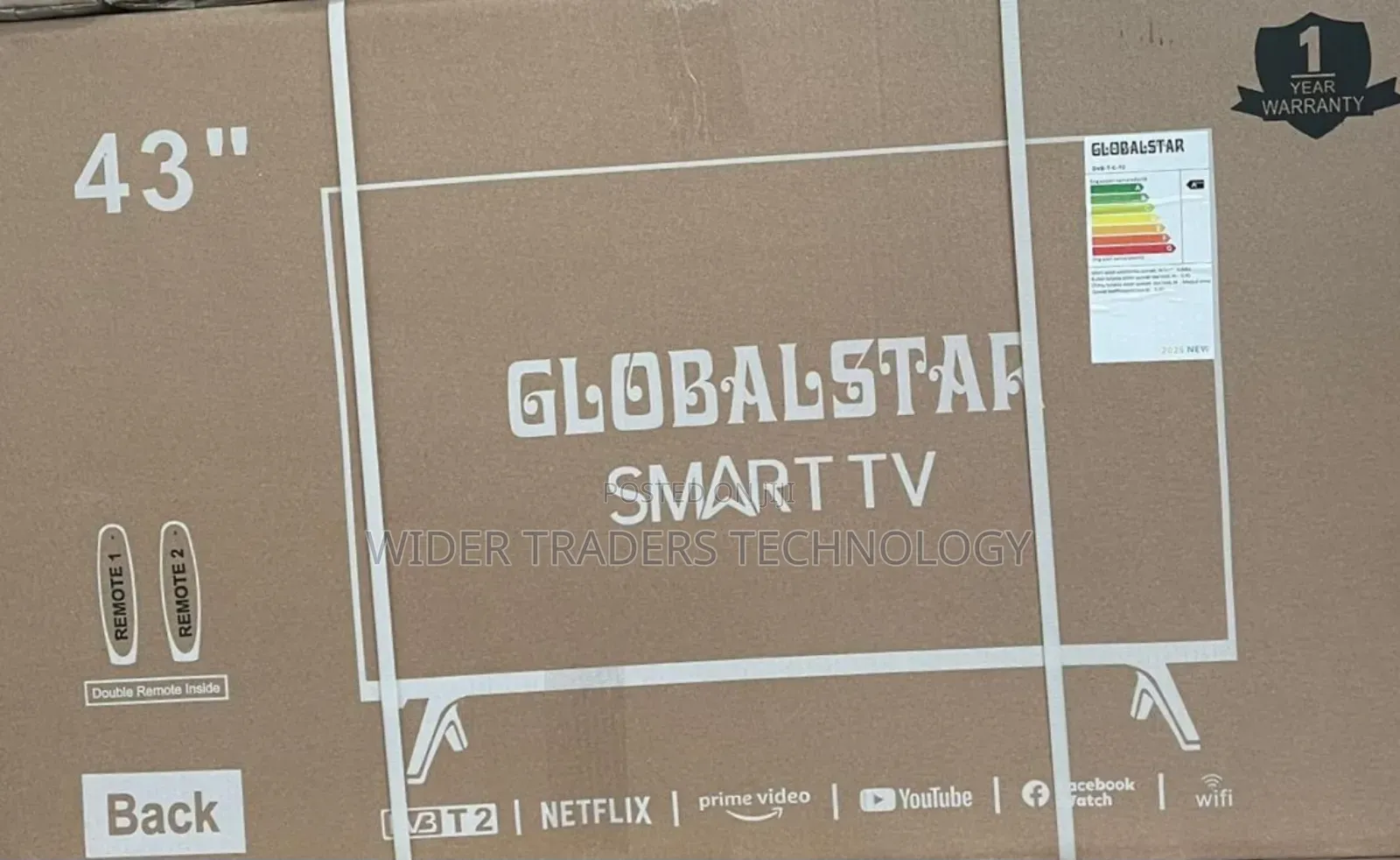 43 Inches  Globalstar Smart Android Digital Flameless Tv