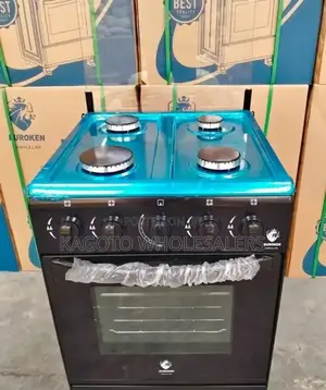 Euroken 4 Full Gas Free Standing Cooker (Black) E4