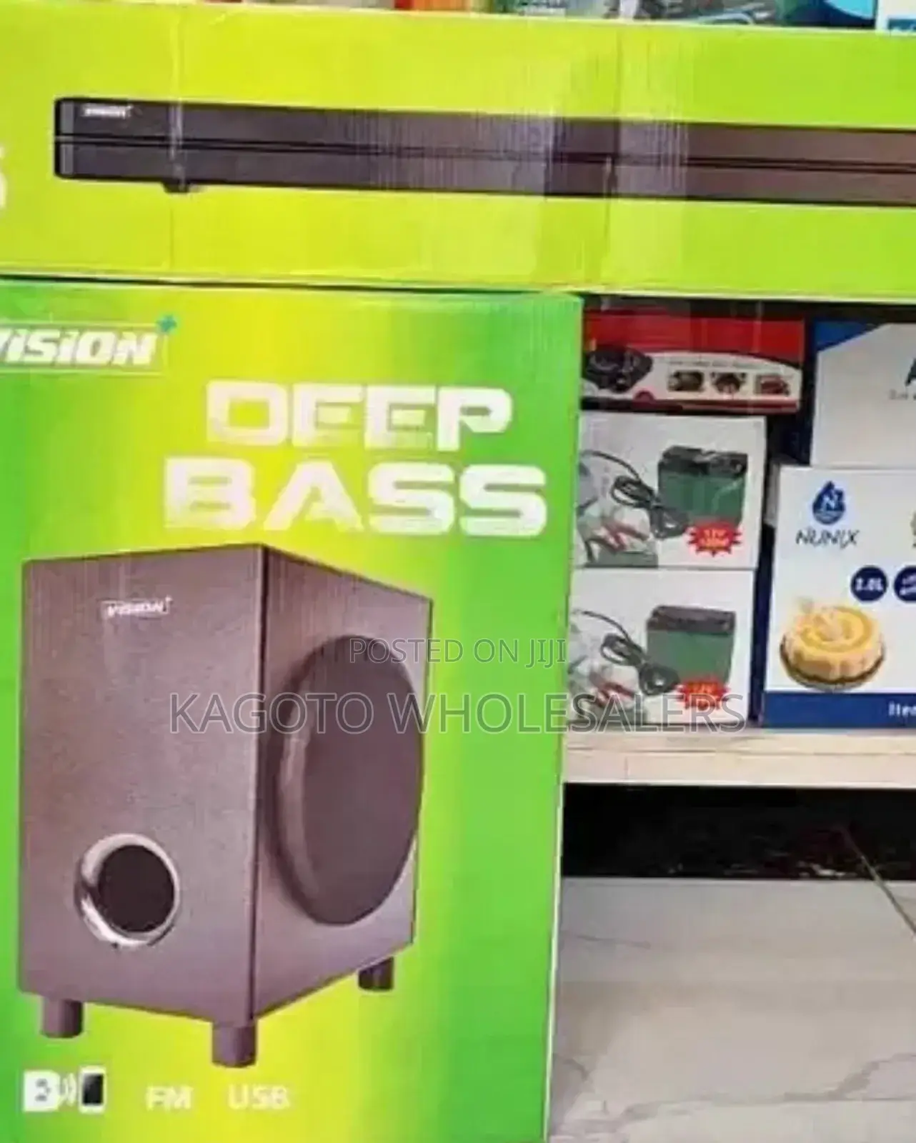 Vision Deep Base Sound Bar System Bt/Usb/Fm-Vs