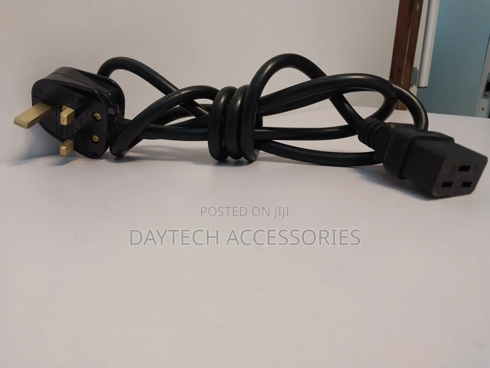 Bs 1363 to C19 10a 250v Black Replacement Ac Power Cord