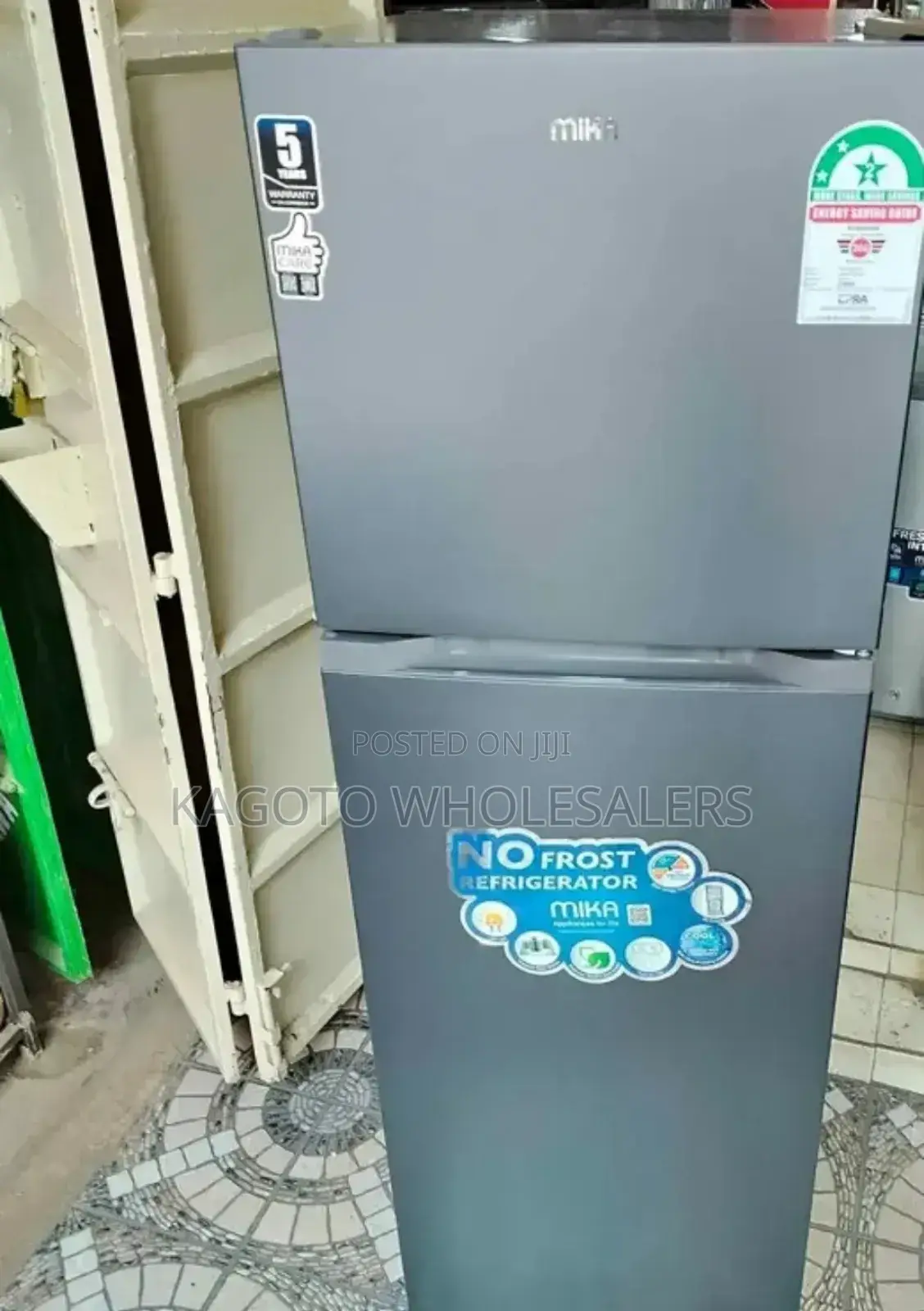 Mika 255 Litres 2 Door Refrigerator (Grey) M255l/Rf