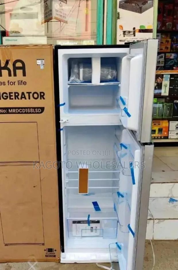 Mika 168 Litres Double Door Fridge (Grey) M168l/Rf