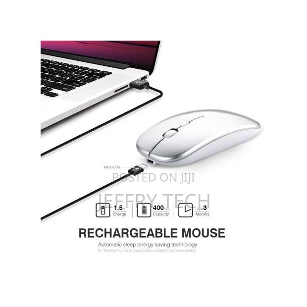 1pcs Ergonomic Rechargeable Wireless Computer Bluetooth Mou - thumbnail 2
