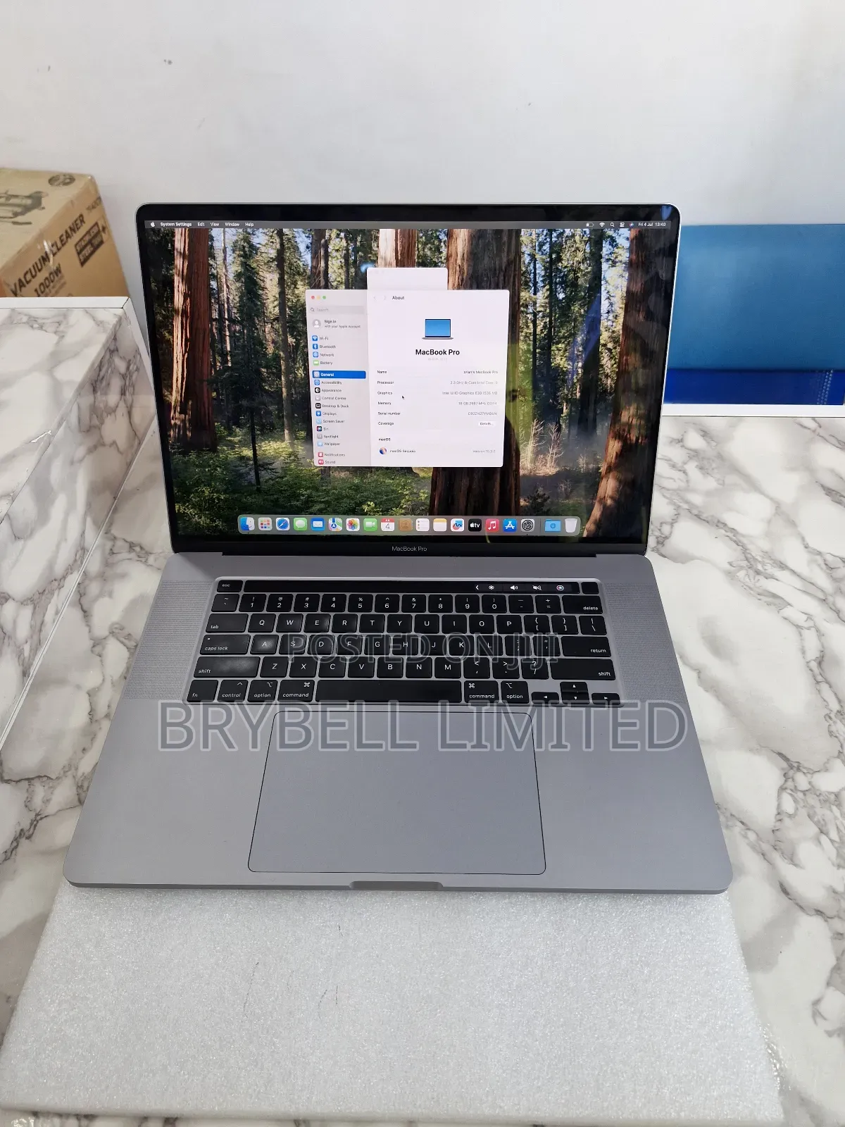 Laptop Apple MacBook Pro 2019 16GB Intel Core I7 SSD 1T