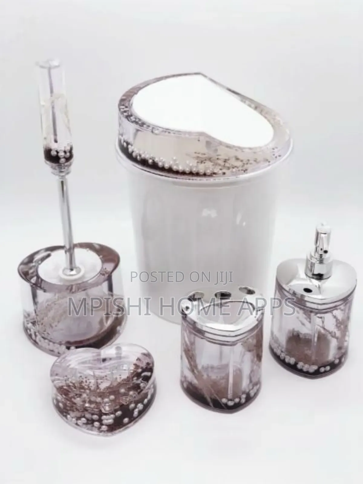 5pcs Water Shell Flower Bathroom Accessories Set