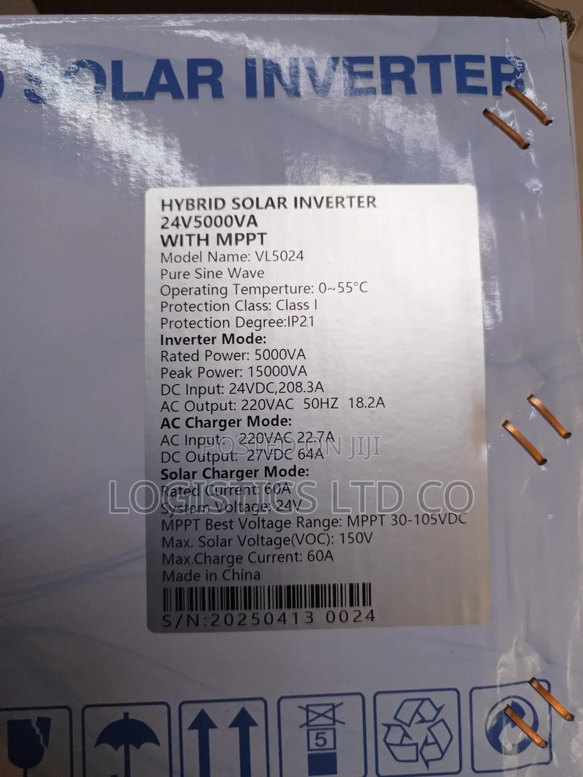 5kva 24v Hybrid Solar Inverter Pure Sine Wave