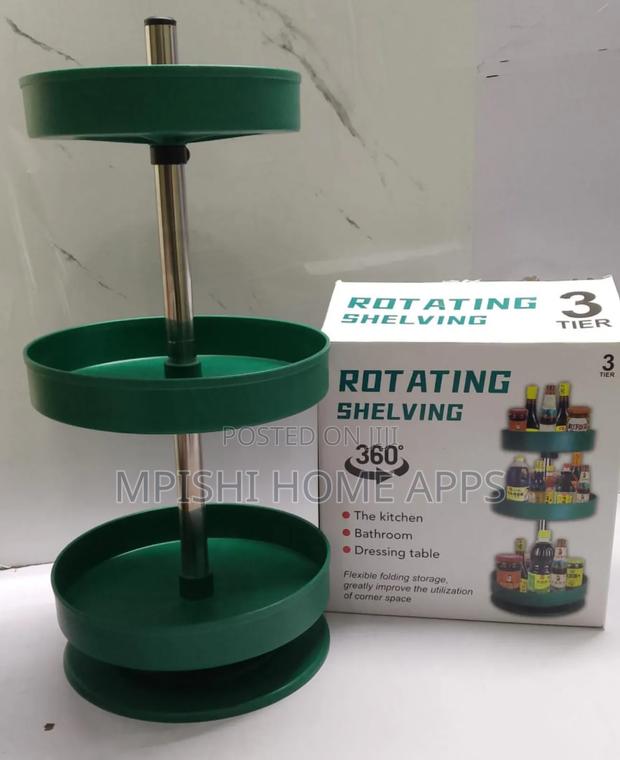 3 Tier Rotating Shelving (Green) - thumbnail 4
