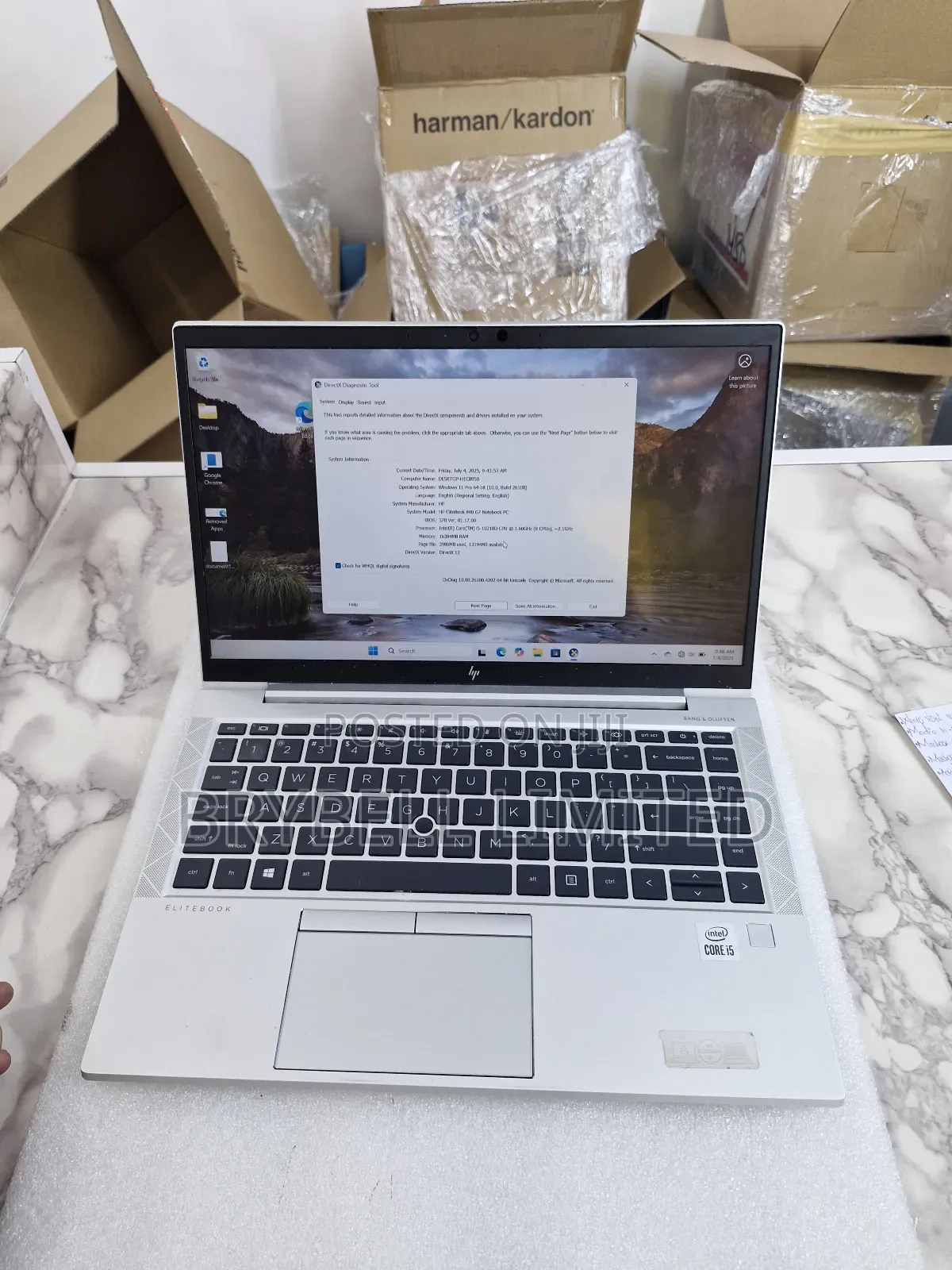 Laptop HP EliteBook 840 G7 16GB Intel Core I5 SSD 256GB