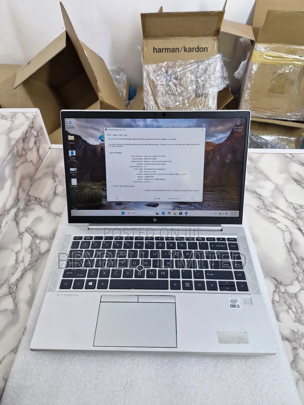 Laptop HP EliteBook 840 G7 16GB Intel Core I5 SSD 256GB