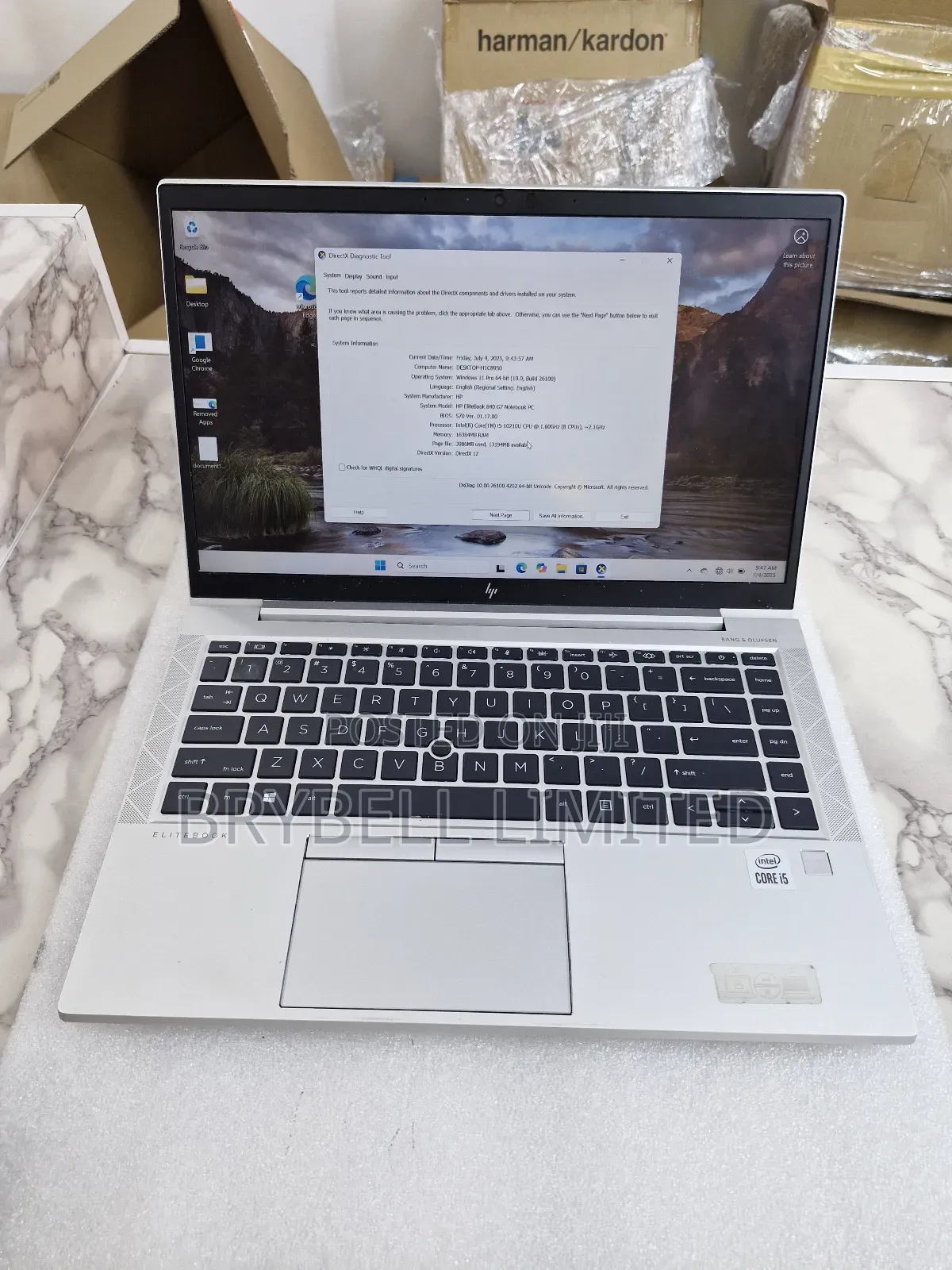 Laptop HP EliteBook 840 G7 16GB Intel Core I5 SSD 256GB