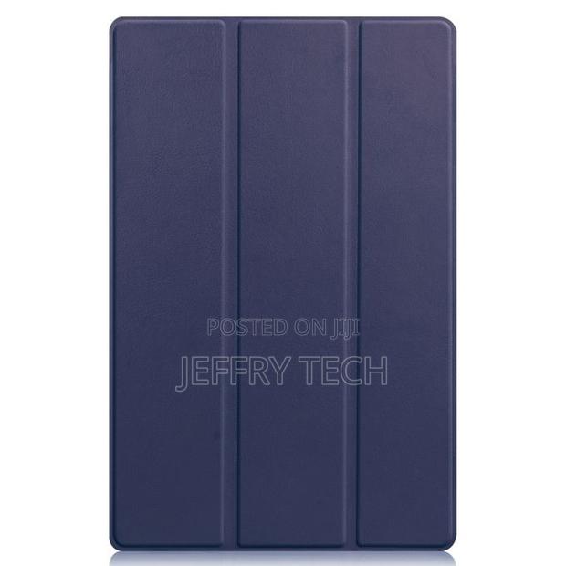 For Lenovo Tab P11 (Tb-J606f) Leather Case - Dark Blue - thumbnail 2