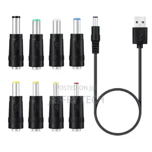 8 in 1 Dc Power Cord Usb Multi-Function Interchange Plug Usb