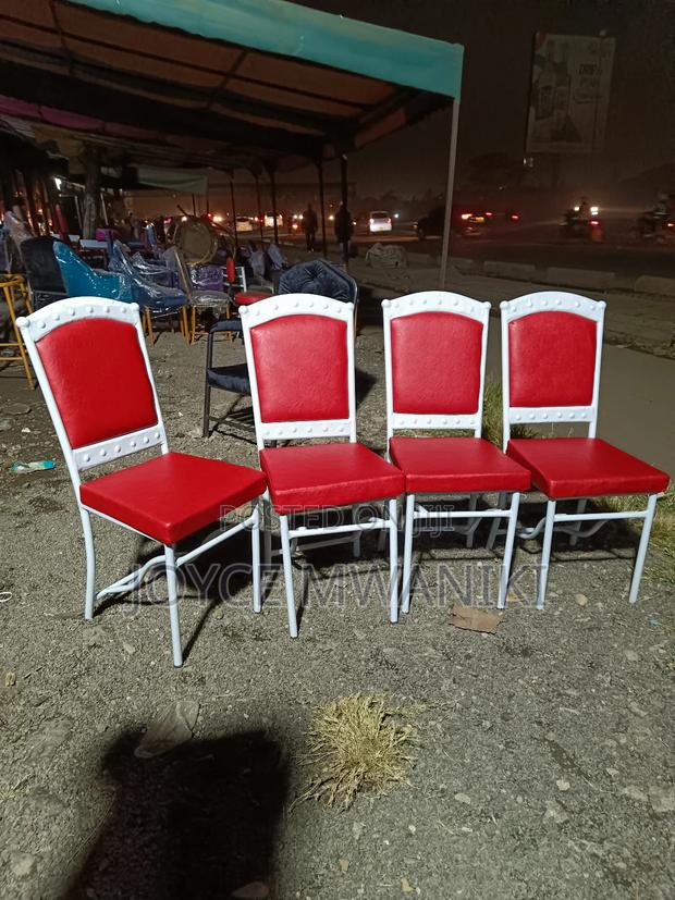 Hotel Chairs, Powder Coated White Frame