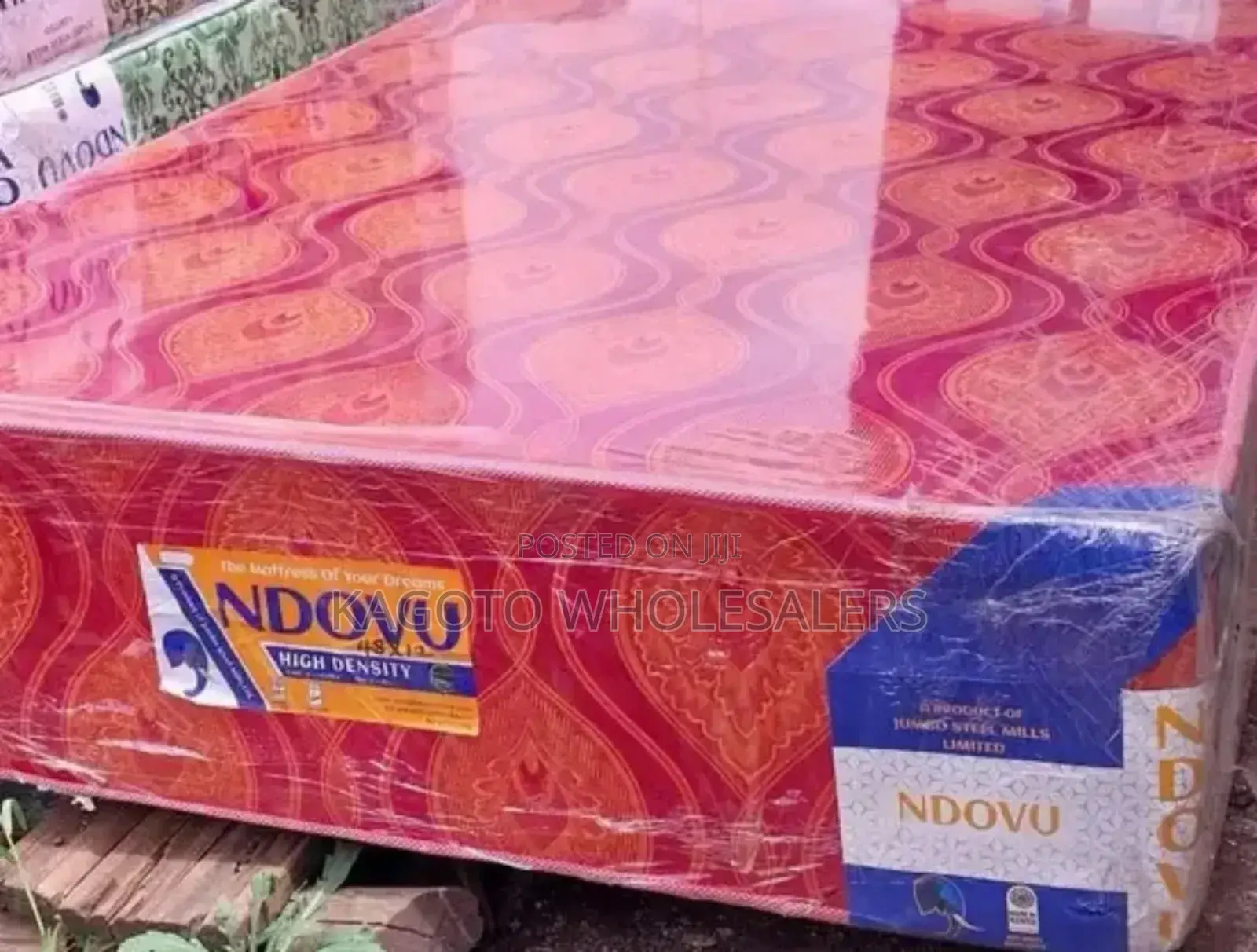 4 by 6 High Density 8 Inches Mattress (Maroon) M