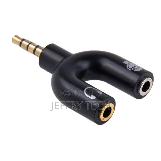 3.5mm Stereo Male to 3.5mm Headphone Mic Female Splitter